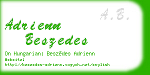 adrienn beszedes business card