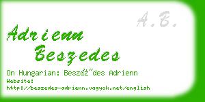 adrienn beszedes business card